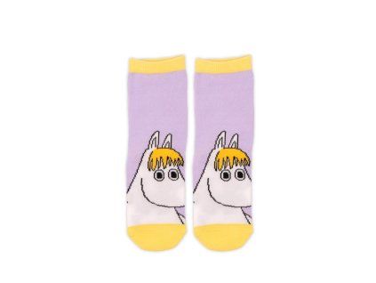Dětské ponožky Snorkmaiden 24-26 lilac yellow