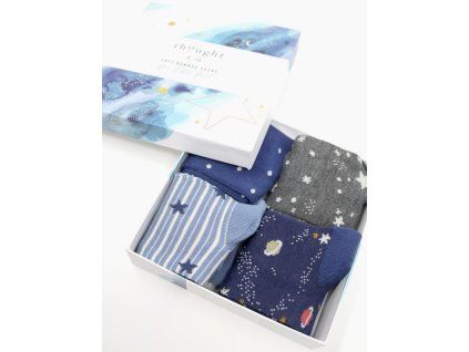 Dětské bambusové ponožky Twinkle blue 4-set