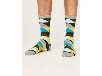 Bavlněné ponožky Bold Geo Triangle grey 40-46