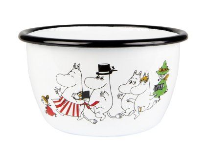 Smaltovaná miska Moomin Valley multi 600ml