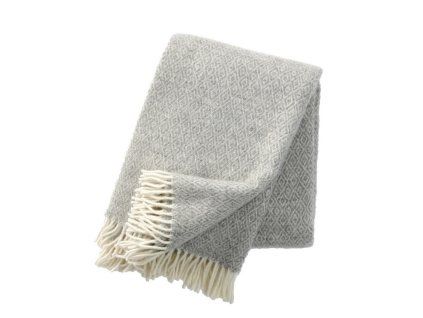 vlneny pled stella light grey