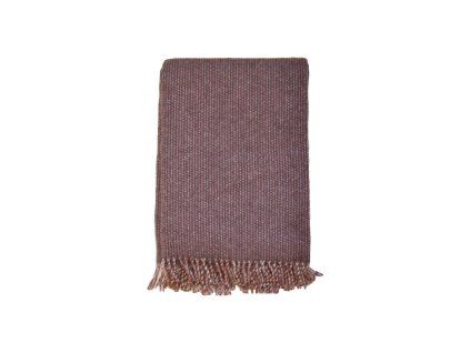 vlneny pled shimmer chocolate