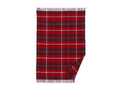 Vlněný pléd Snuggle red 130x200