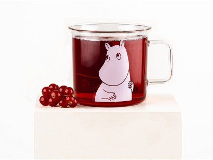 Skleněný hrnek Moomintroll clear 350ml