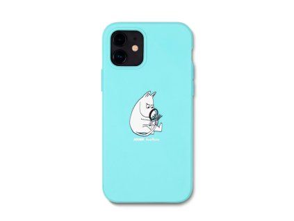 iPhone 12/13 mini Case Moomintroll´s Tail light blue