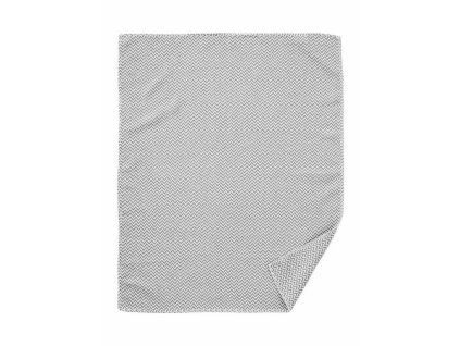 Bavlněná dětská deka Chevron grey 70x90