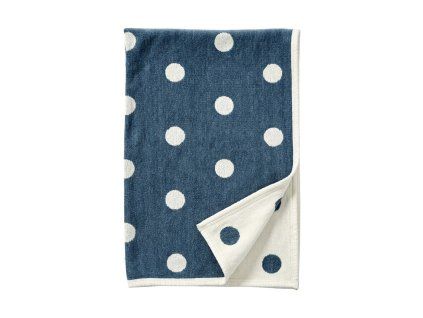 Dětská deka chenille Dots blue 140x90