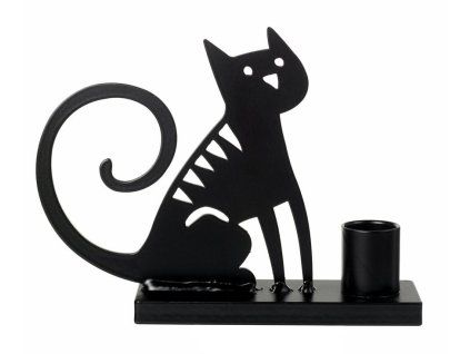 Svícen Sitting Cat 12x16