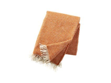 Vlněný pléd Knut orange 130x200