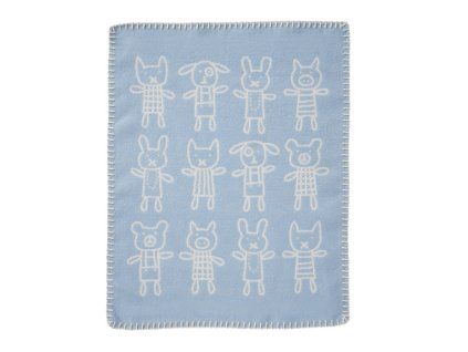 Deka pro panenky Hug blue