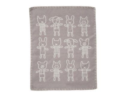 Deka pro panenky Hug grey