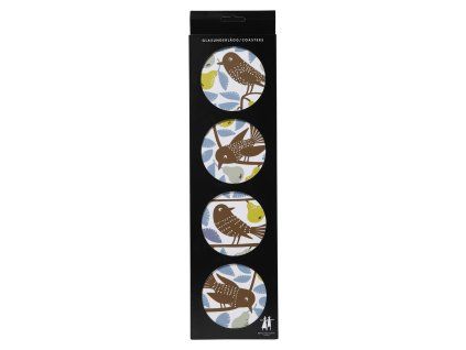 Tácky pod sklenice Pear 4-set 9x9