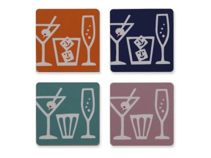 Podtácky Cocktail 4 ks set