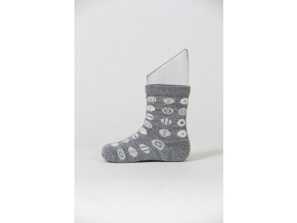 Dětské merino ponožky Candy grey