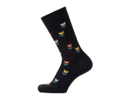 Merino ponožky Tulip black