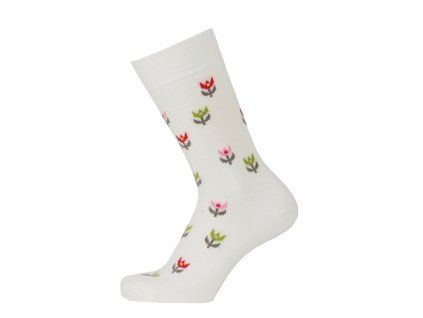 Merino ponožky Tulip white