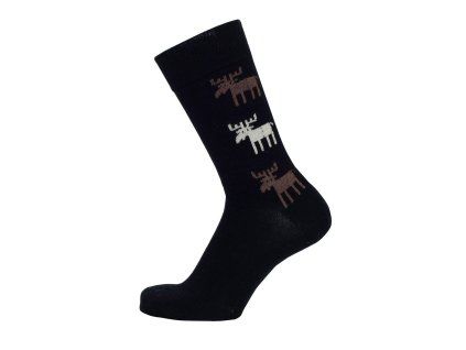 Merino ponožky Moose black