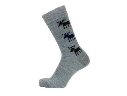 Merino ponožky Moose grey 35/39