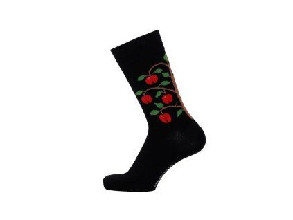 Merino ponožky Apple Tree black