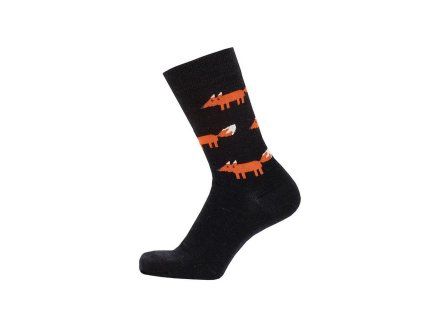 Merino ponožky Fox black