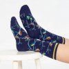Bavlněné ponožky Multi Bird blue 37-40