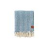vlneny pled herringbone couldy blue 130x180