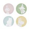 Tácky pod sklenice Moomin pastel 4-set d10cm