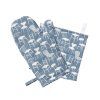 Kuchyňská chňapka rukavice Chairs blue