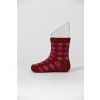 Dětské merino ponožky Candy red