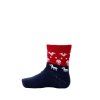 Dětské merino ponožky Nature red blue