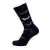 Merino ponožky Cat black