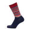 Merino ponožky Myr navy red