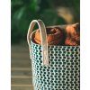 Úložný koš Berries beige green 30L