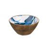 Dřevěná miska Ocean Fish Bowl blue 17 cm