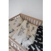 Dětské povlečení Ohoy grey 110x130 v postýlce