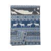 Vlněná deka Sarek blue 130x180