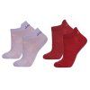 Janus merino ponožky LW Pink Red 2-pack 35/39