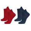 Janus merino ponožky LW Red Blue 2-pack 40/42