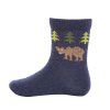 Dětské merino ponožky Bear navy