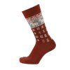 Merino ponožky Deer red