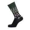 Merino ponožky Nature black green