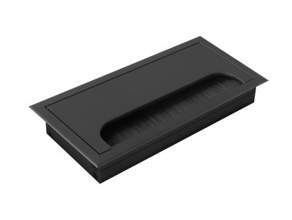 kabelová průchodka do stolu 80x160 černá