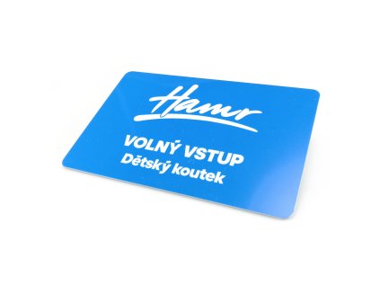 Plastová karta 85x54 mm s potiskem