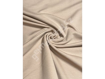 P132 - BÉŽOVÁ počesaná teplákovina 320g