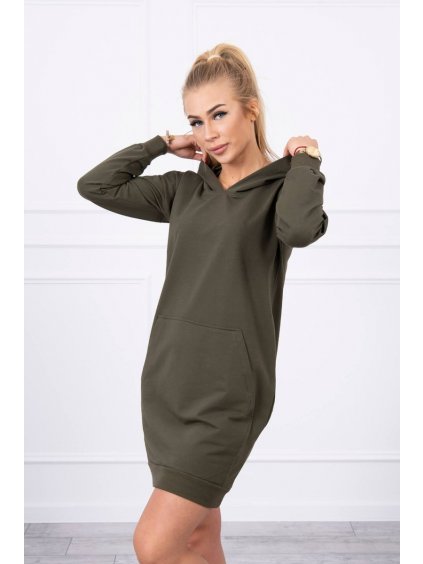 dlouhá dámská khaki mikina