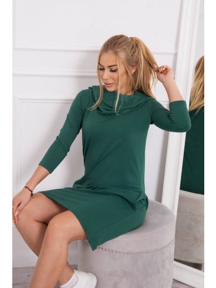zelené mikinové šaty