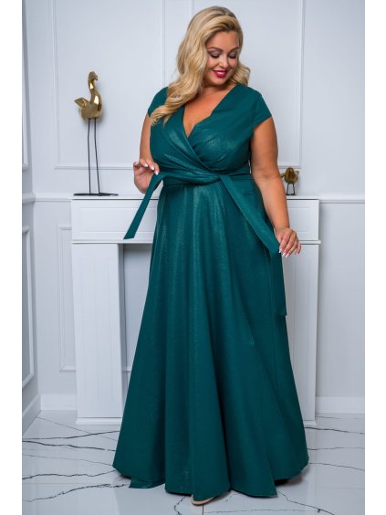 Zeštíhlující šaty Natalia, Zelené