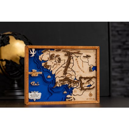 Dioráma - Mapa Stredozeme Pána Prsteňov
