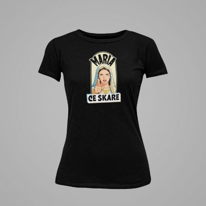 Pohodlné čierne Tričko Maria icon Dámske, všetky veľkosti