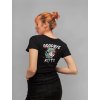 Pohodlné čierne Tričko Hello Kitty Dámske, všetky veľkosti